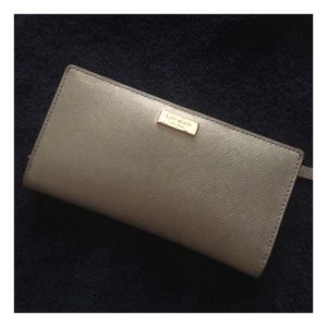 Silver Kate Spade Snap Wallet